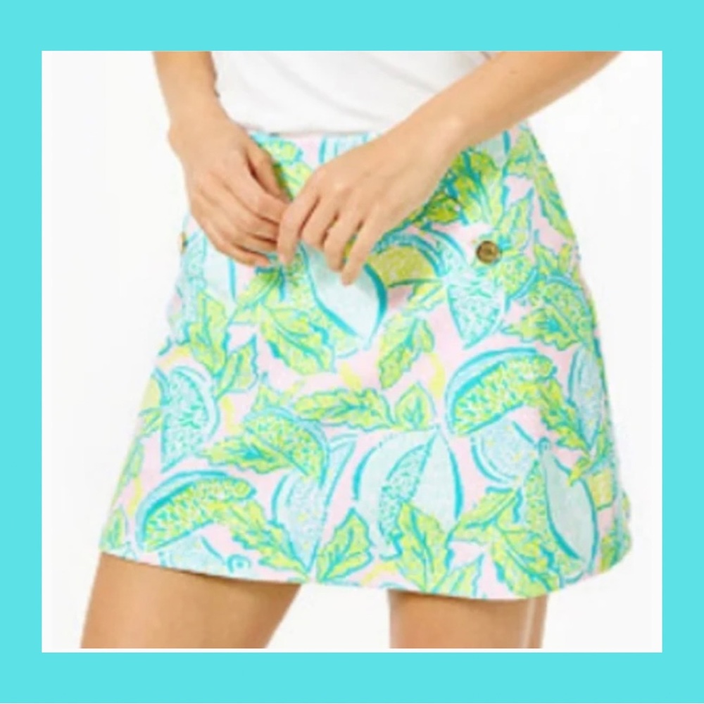 Lilly Pulitzer Madison EUC Skort Urchin Pink Vitamin Sea Size XL